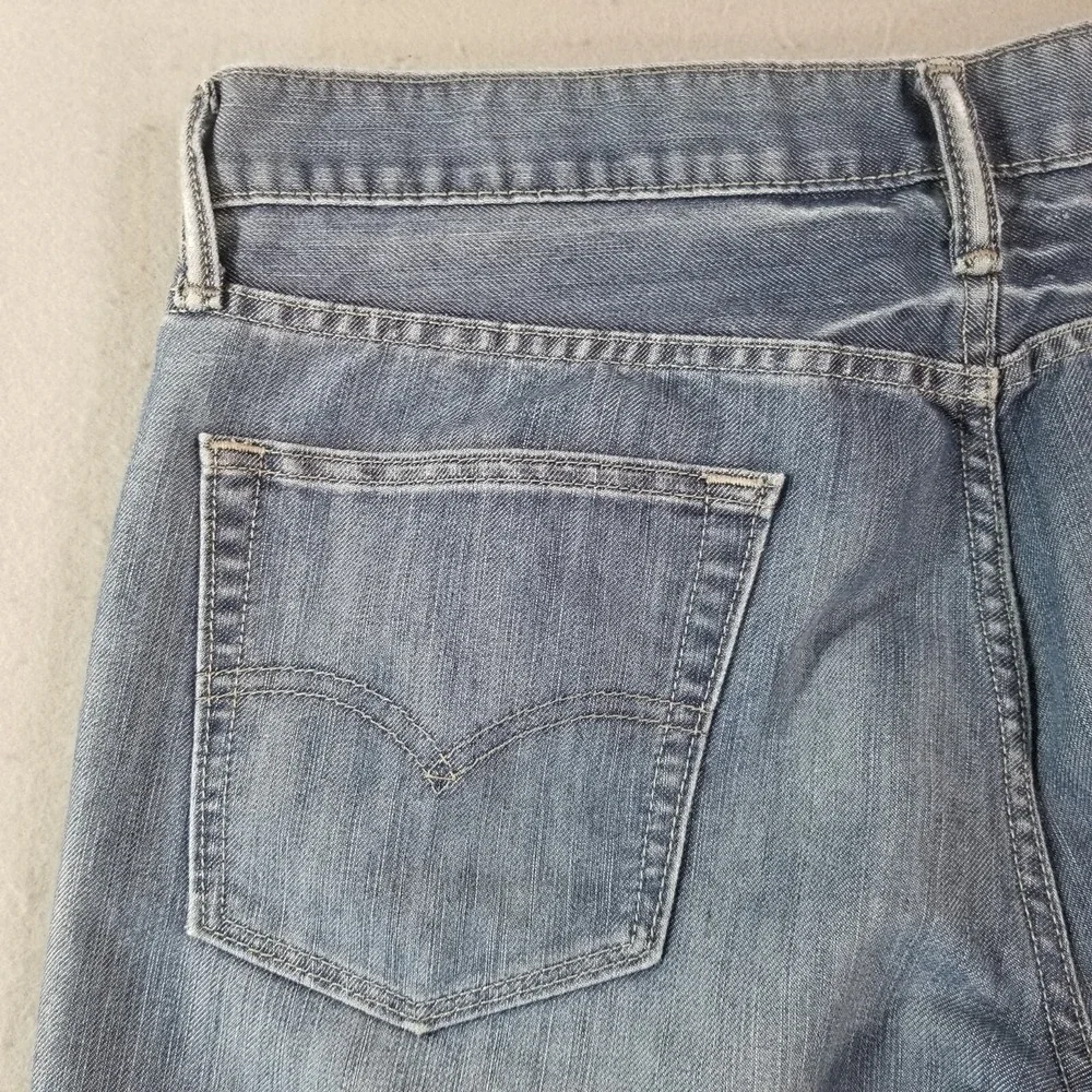 Levi's 514 jeans men's 34x30 regular fit straight blue denim pants retro